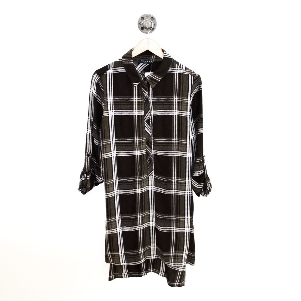 Maven Plaid Shirt Dress #144-1364